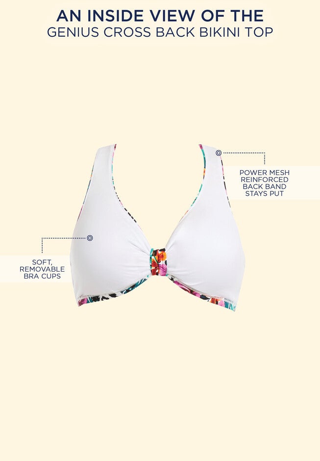 Genius Cross Back Bikini Top, , alternate image number null
