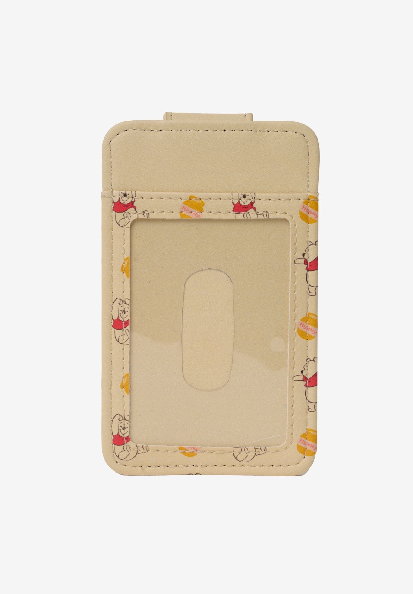 Womens Disney Winnie the Pooh Card Holder Wallet Button Snap Closure, YELLOW, on-hover image number 1