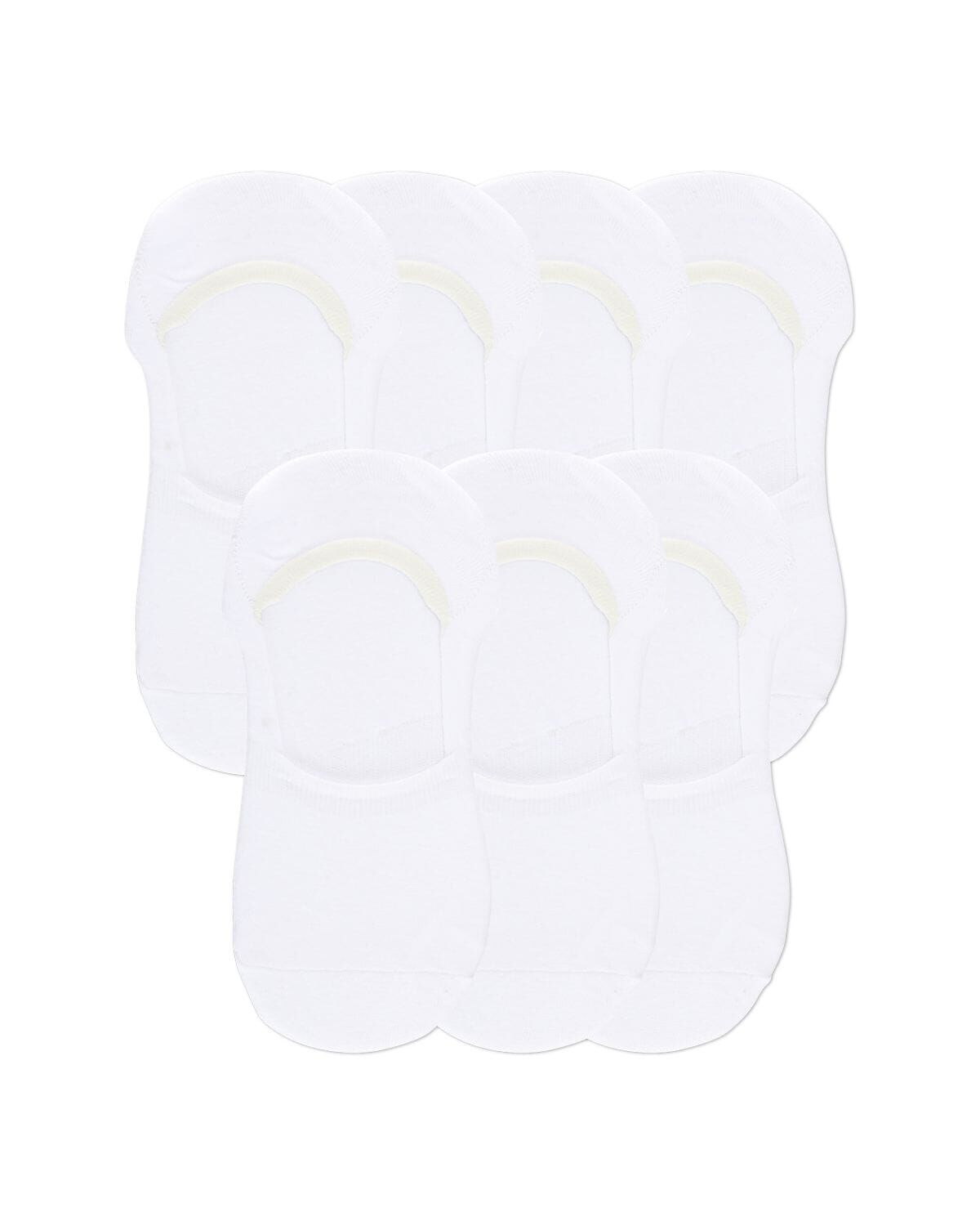 High-Cut Cotton Blend Sneaker Liner 7 Pack, WHITE, alternate image number 2