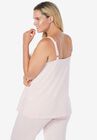Marled Lace-Trim Sleep Tank, , on-hover image number null