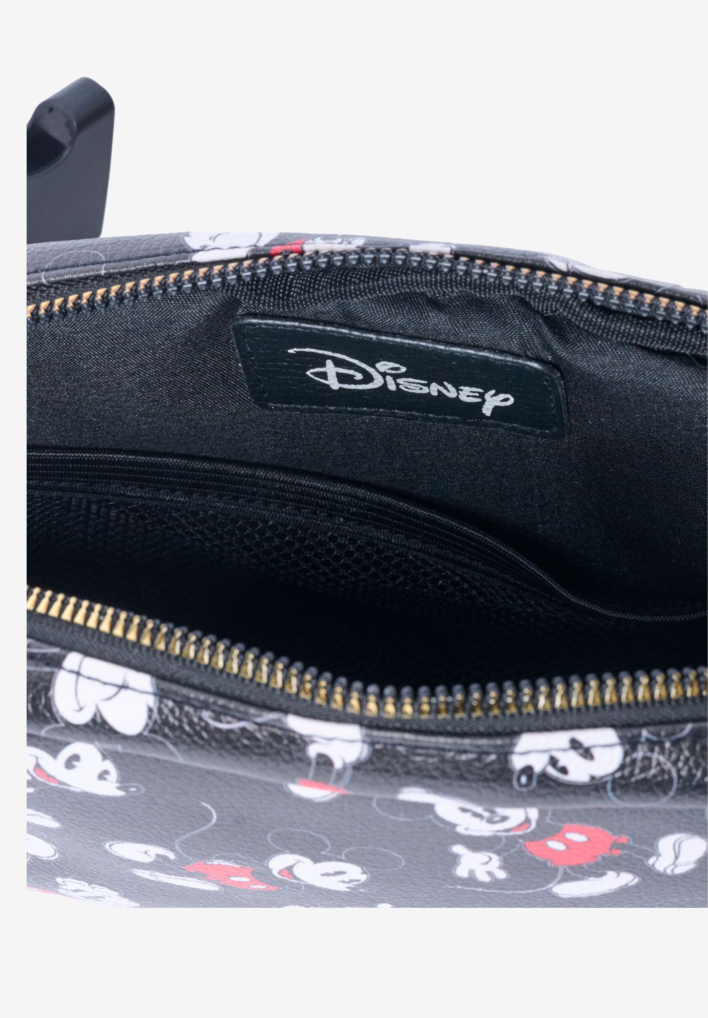 Disney Mickey Mouse Belt Bag Travel Fanny Pack Waist Bag Crossbody Zippered, BLACK, alternate image number 5