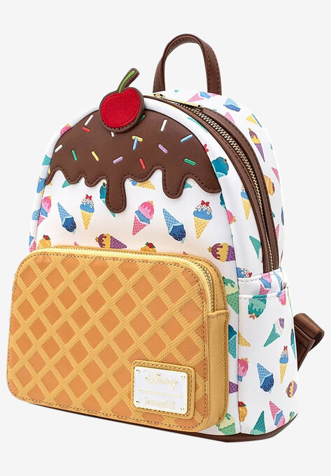 Loungefly x Disney Princess Ice Cream Cone Mini Backpack Handbag All-Over Print, , alternate image number null