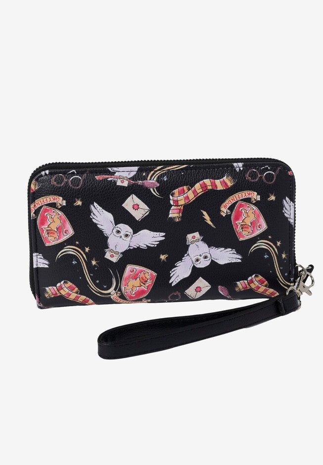 Harry Potter Wallet All-Over Print Zip Around Wristlet Strap, , alternate image number 2