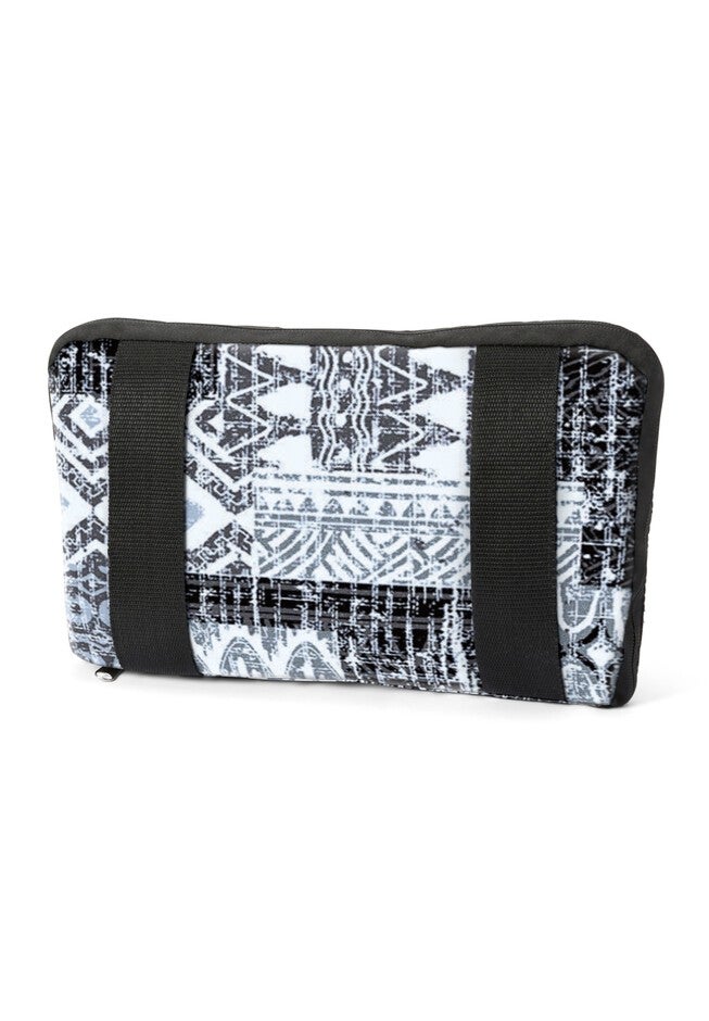 Foldaway Duffle, BLACK GEO PATCHWORK, alternate image number null