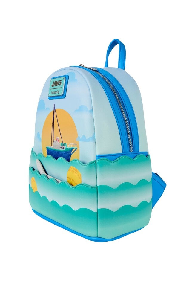 Loungefly x Universal Studios Jaws Mini Backpack, BLUE, alternate image number null