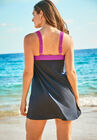 Two-Piece Colorblock Swim Dress, , on-hover image number null