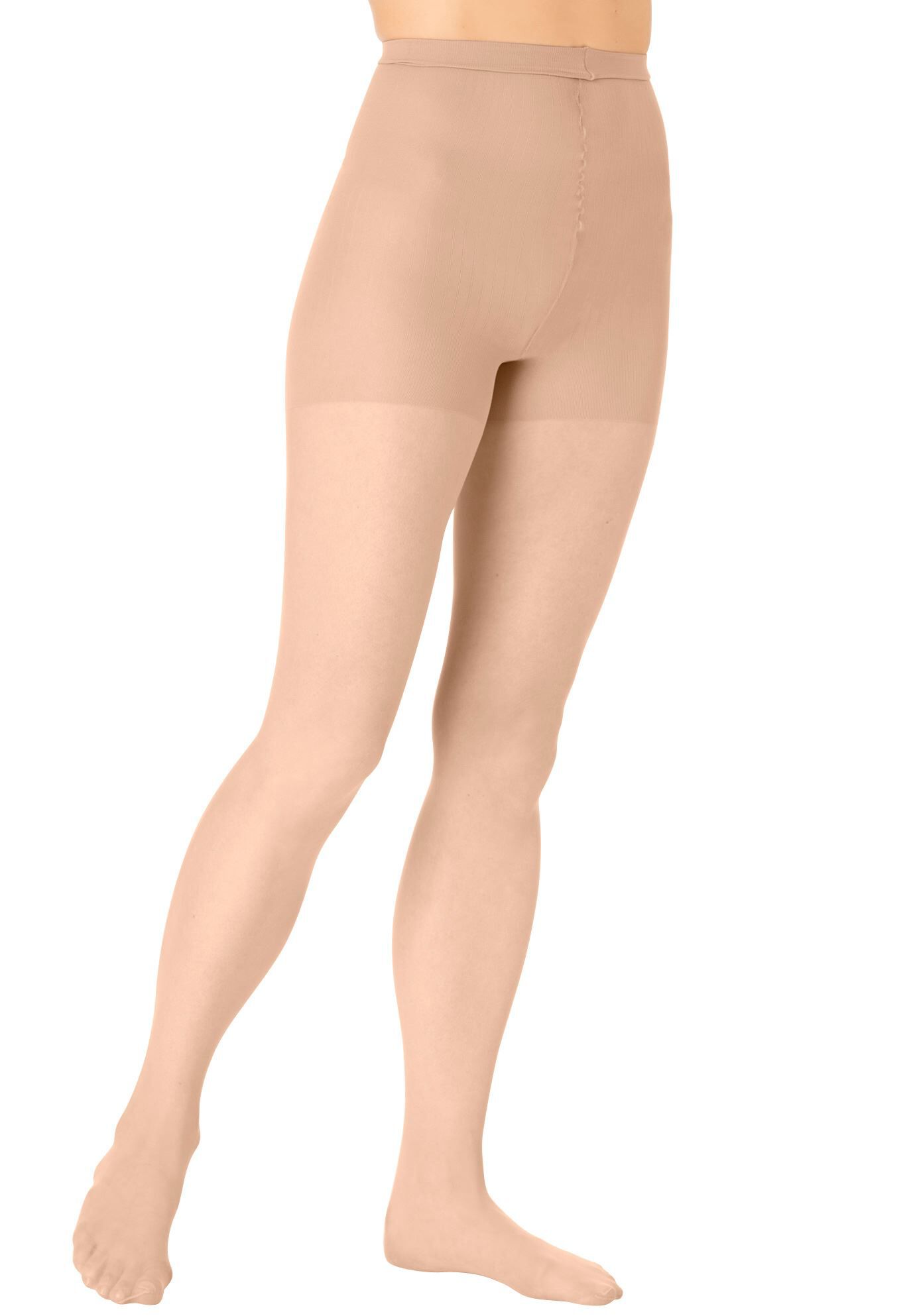 3-Pack Daysheer Nylon Pantyhose by Comfort Choice&reg;, NUDE, hi-res image number 0