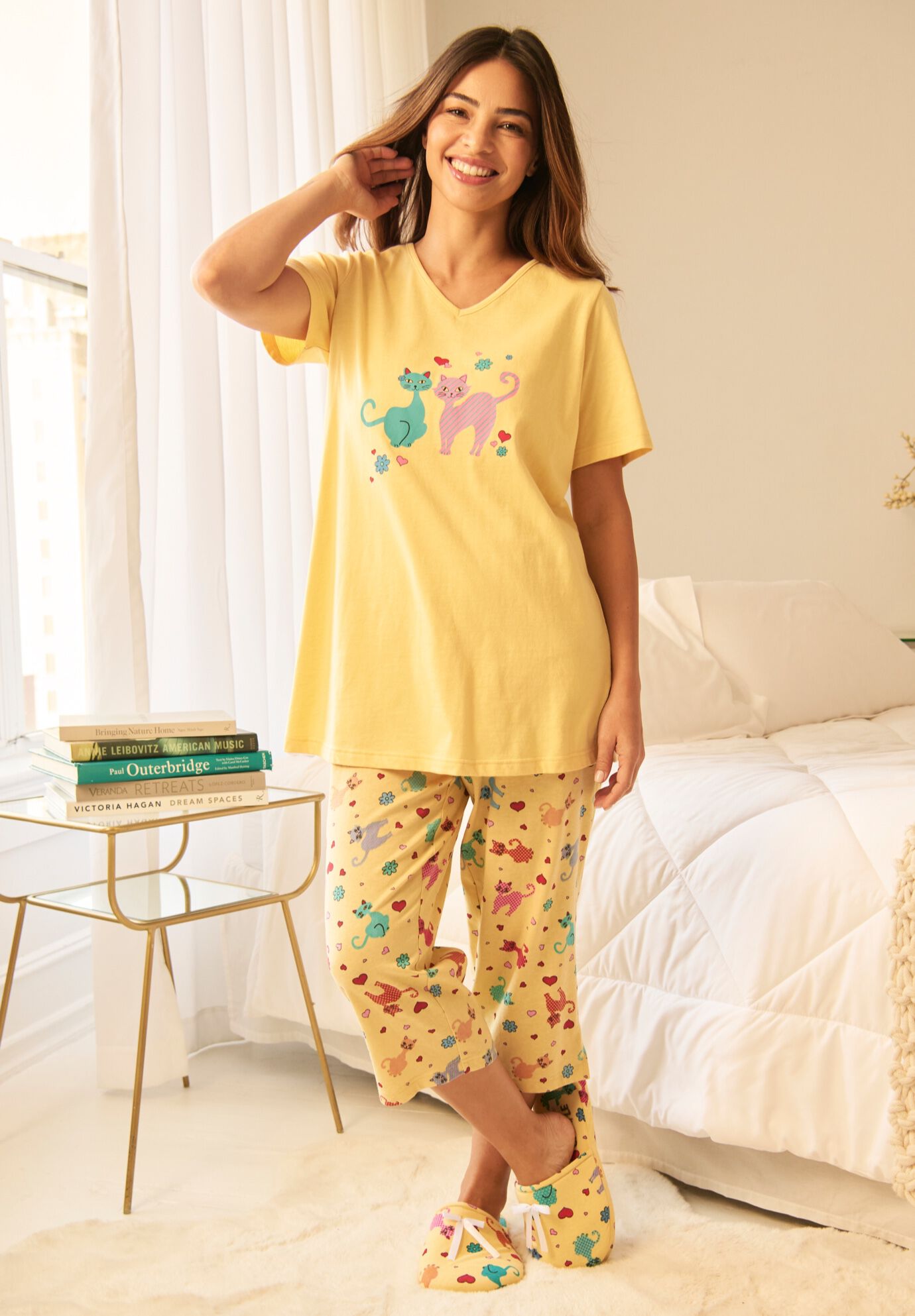 2-Piece Capri PJ Set, , alternate image number 4