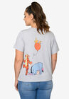 Winnie The Pooh & Friends Cropped T-Shirt Piglet Eeyore Tigger, , alternate image number null