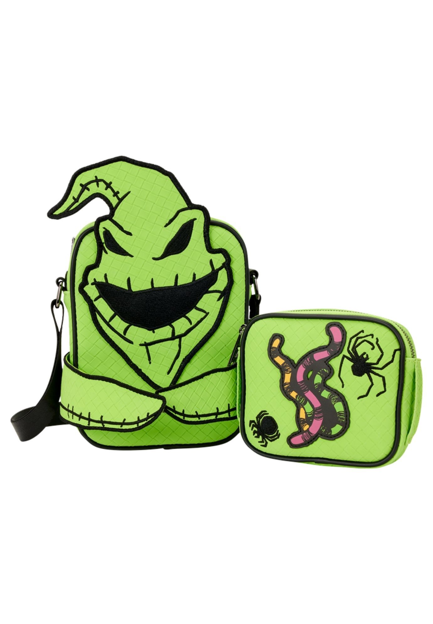 Loungefly x Disney Nightmare Before Christmas Oogie Boogie Crossbuddies Bag, GREEN, alternate image number 4