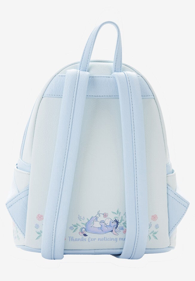 Loungefly X Disney Eeyore Mini Backpack Handbag Floral Light Blue, , alternate image number null