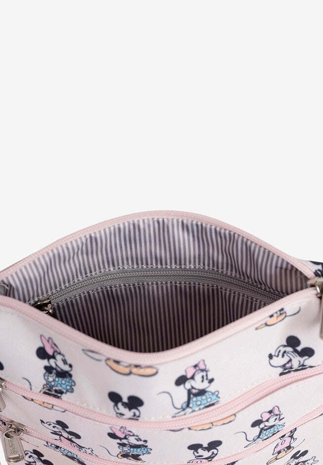 Loungefly x Disney Minnie and Mickey Mouse Passport Bag All-Over Pastel, , alternate image number 4