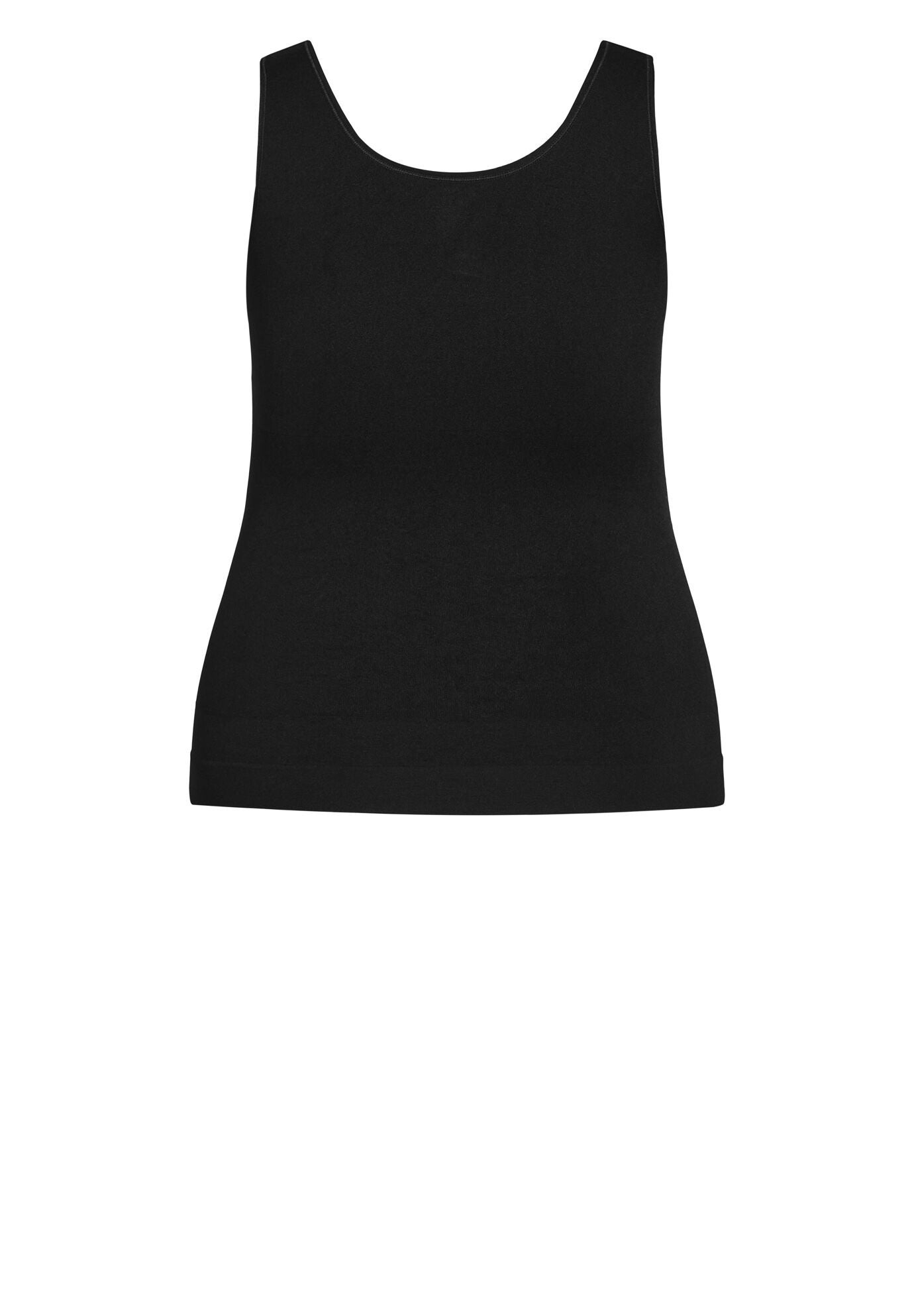Seamless Shaping Cami, BLACK, alternate image number 3
