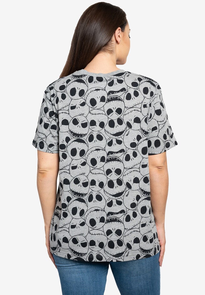 Jack Skellington T-Shirt Nightmare Before Christmas Gray, , on-hover image number null
