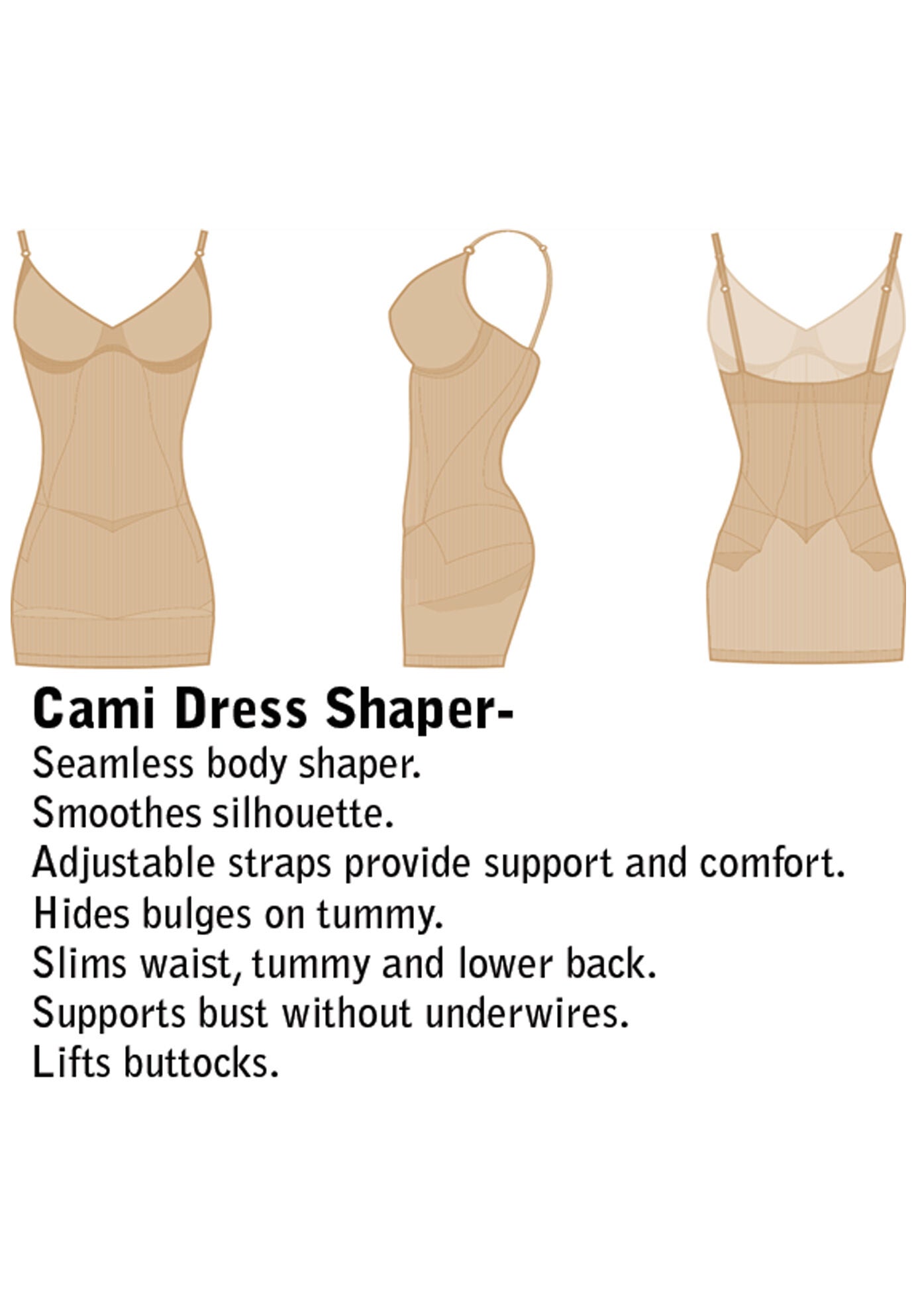 Julie France by Euroskins Cami Dress Shaper, , on-hover image number 1