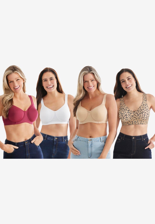 Wireless Microfiber T-Shirt Bra, , alternate image number 4