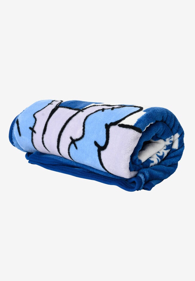 Disney Eeyore Plush Blanket 46 inches X 60 inches Just Chillin Blue, , alternate image number 6