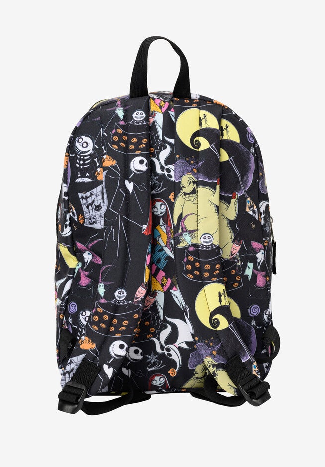 Disney Nightmare Before Christmas Jack Skellington All-Over Print 16 inches Deluxe Nylon Backpack, , alternate image number null