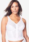 Front-Close Lace Wireless Posture Bra  5107565, WHITE, hi-res image number null