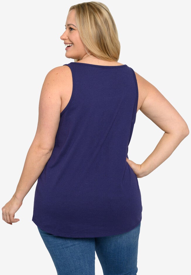 Disney Eeyore Tank Top Shirt Indigo Blue T-Shirt, , on-hover image number 1