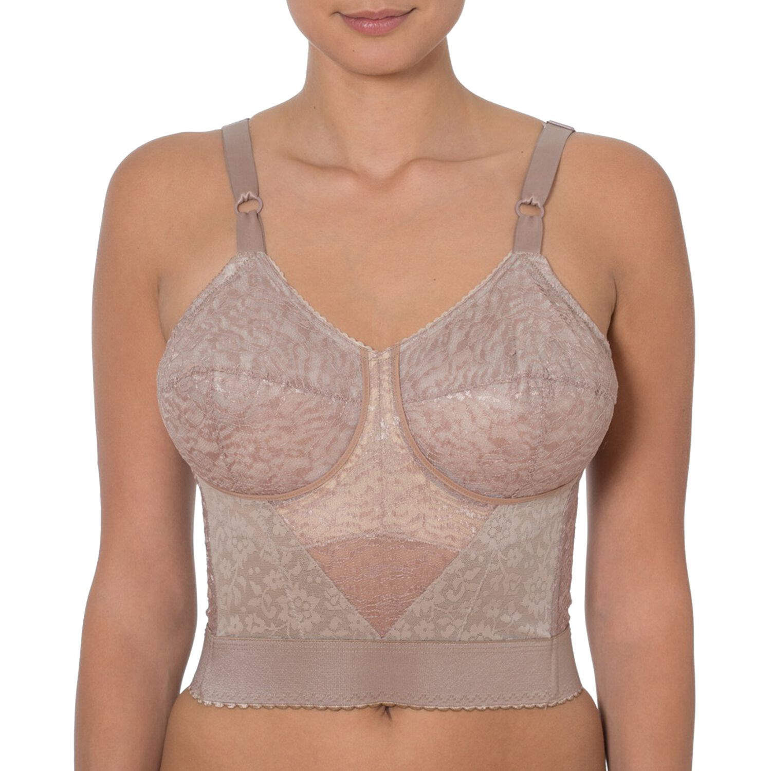 Long Line Firm Shaping Expandable Cup Bra 2202, MOCHA, hi-res image number 0