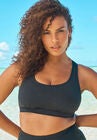 Scoop Neck Swim Bra, BLACK, hi-res image number null