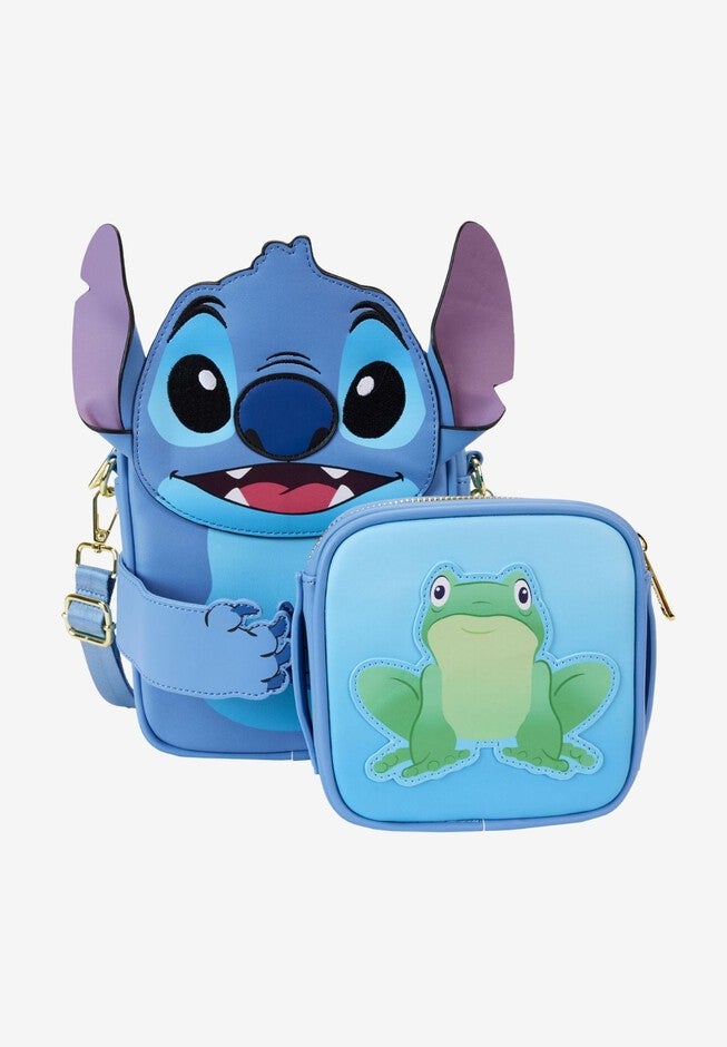 Loungefly x Disney Stitch Camping Crossbuddies Bag, BLUE, alternate image number null