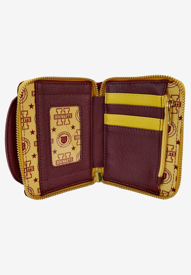 Loungefly X Harry Potter Wallet Zip Around Hogwarts Varsity Jacket, , alternate image number null