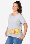 Winnie The Pooh & Friends Cropped T-Shirt Piglet Eeyore Tigger, , alternate image number null