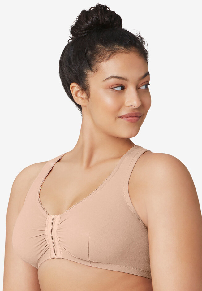 Glamorise® Front-Close Lace Back Bra