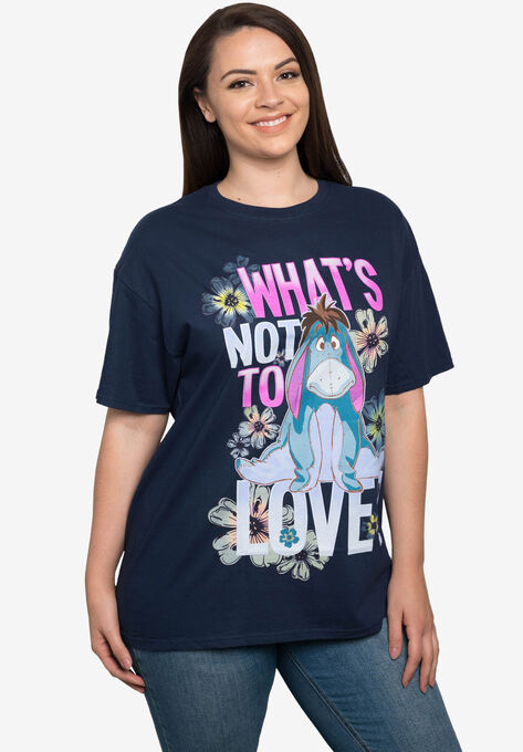 Disney Eeyore T-Shirt What's Not to Love Navy Blue, BLUE, hi-res image number null