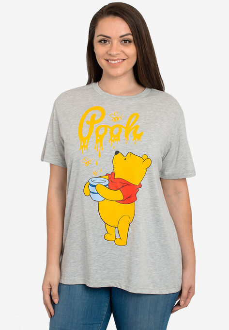 Winnie The Pooh Honey Bees Short Sleeve T-Shirt, GRAY, hi-res image number null