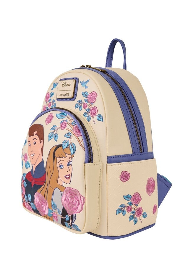 Loungefly x Disney Princess Aurora & Prince Phillip Mini Backpack Sleeping Beauty, PURPLE, alternate image number null