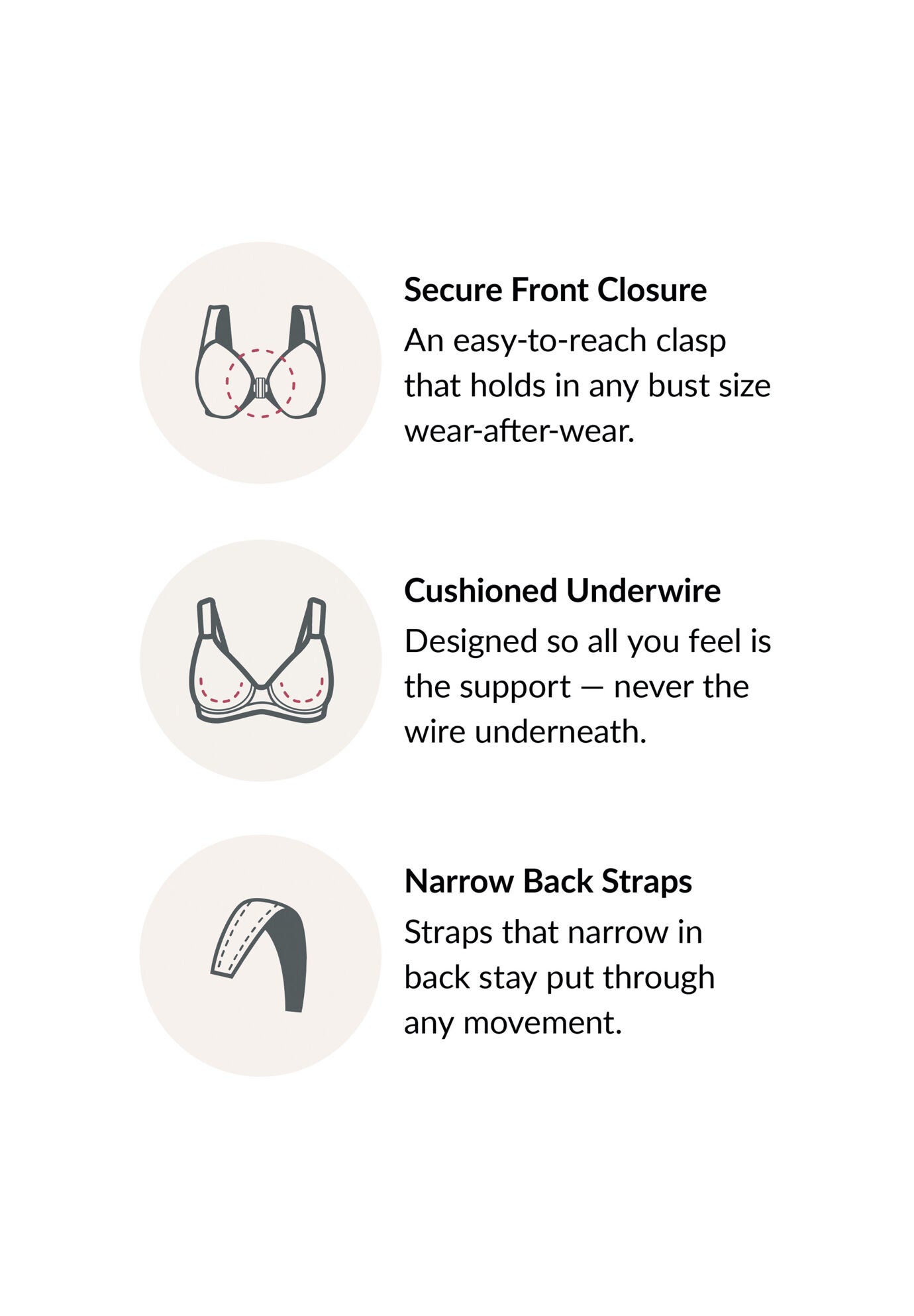 Glamorise Lacey T-Back Front-Closure WonderWire Underwire  Bra 9246 (Women's & Women's Plus), , alternate image number 2