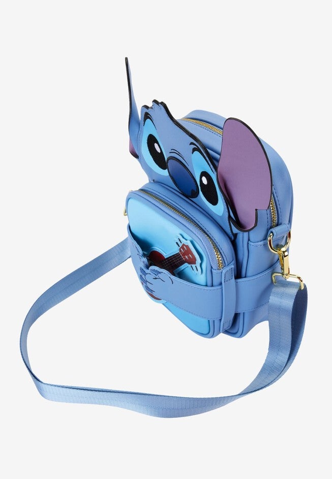 Loungefly x Disney Stitch Camping Crossbuddies Bag, BLUE, alternate image number null