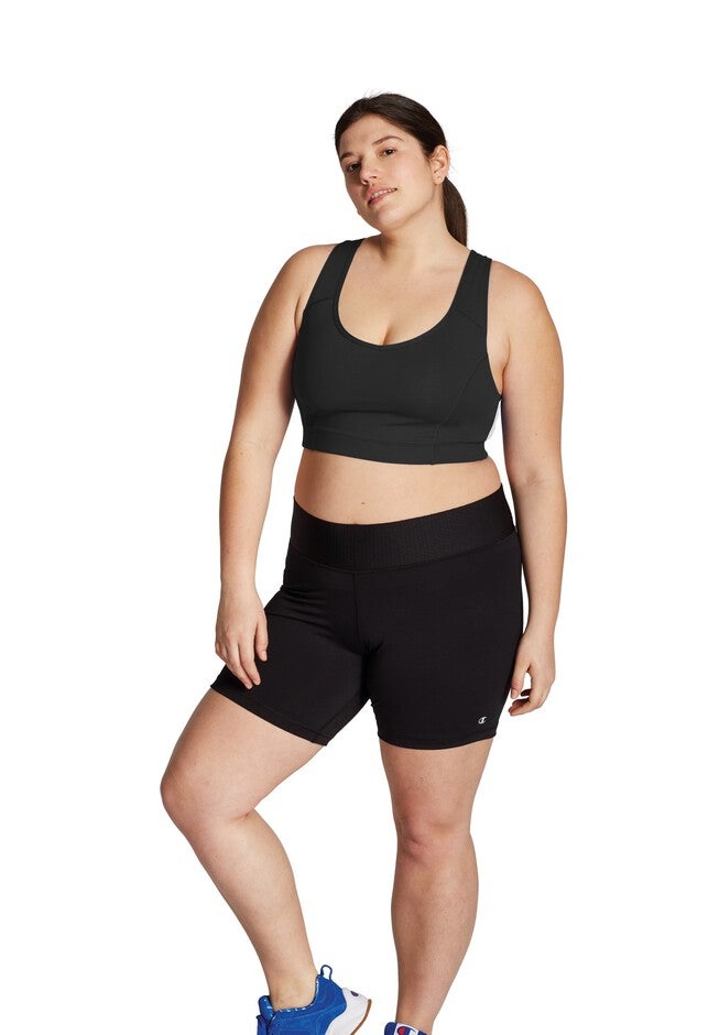 The Absolute Strappy Plus Sports Bra , BLACK, hi-res image number null