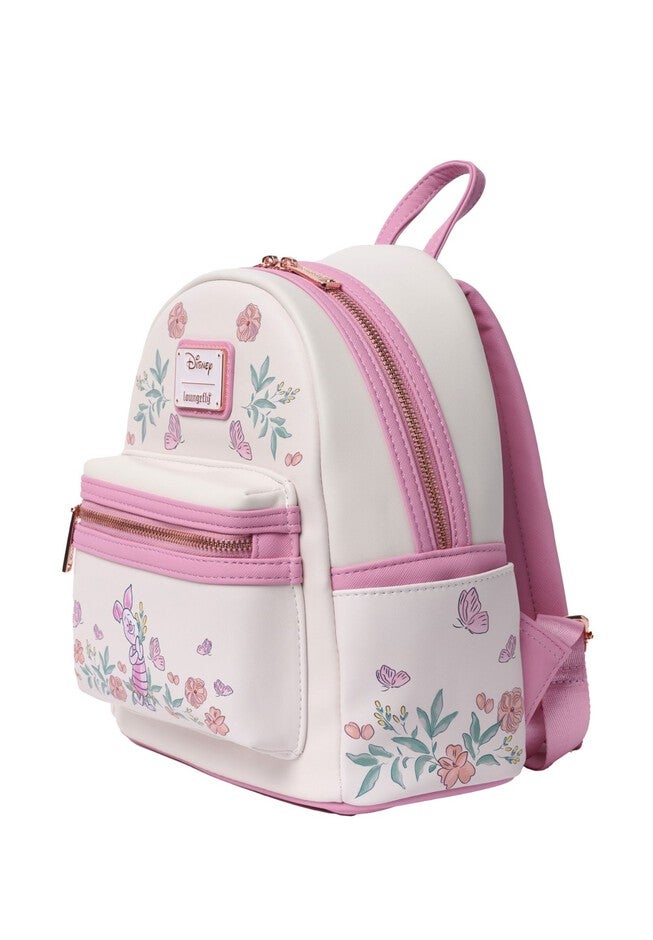 Loungefly x Disney Piglet Floral Mini Backpack Winnie the Pooh Pink, PINK, alternate image number null