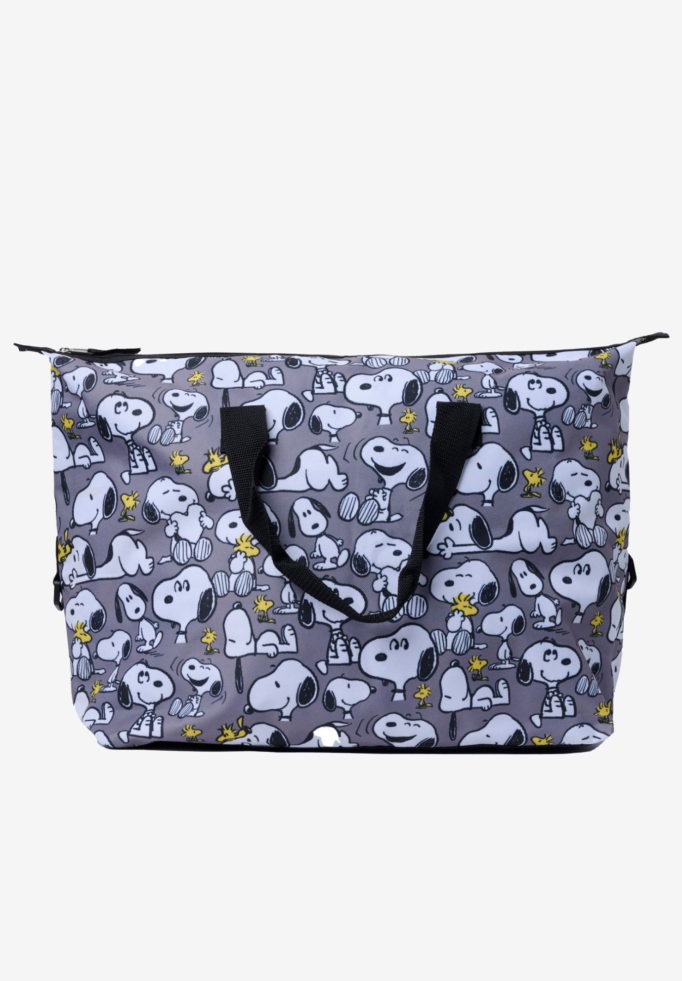 Peanuts Snoopy Duffel Bag Travel Weekender Carry-On Print Woodstock Gray, GRAY, on-hover image number 1