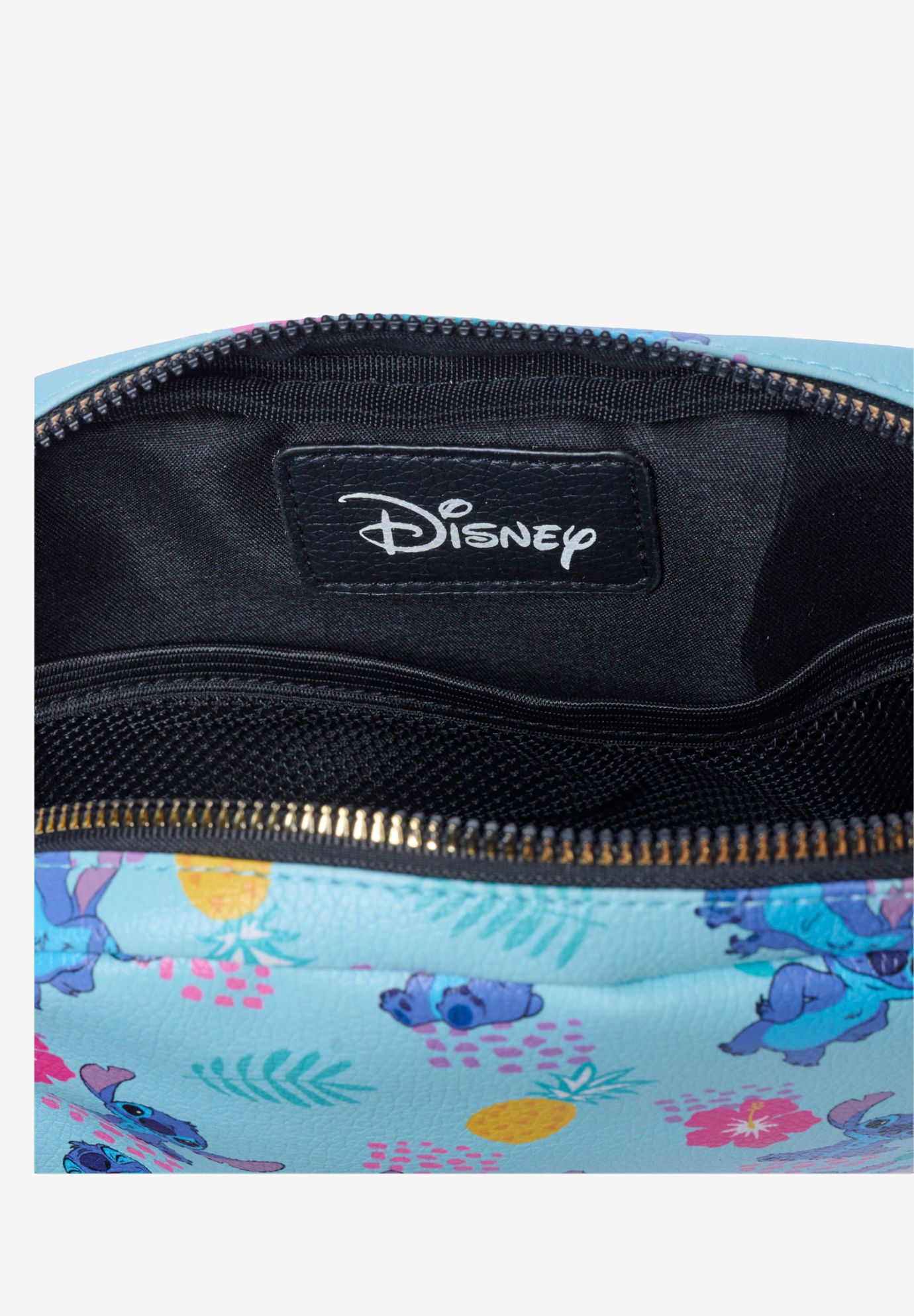 Disney Lilo & Stitch Tropical Belt Bag Fanny Pack Crossbody Sling Zippered, BLUE, alternate image number 4