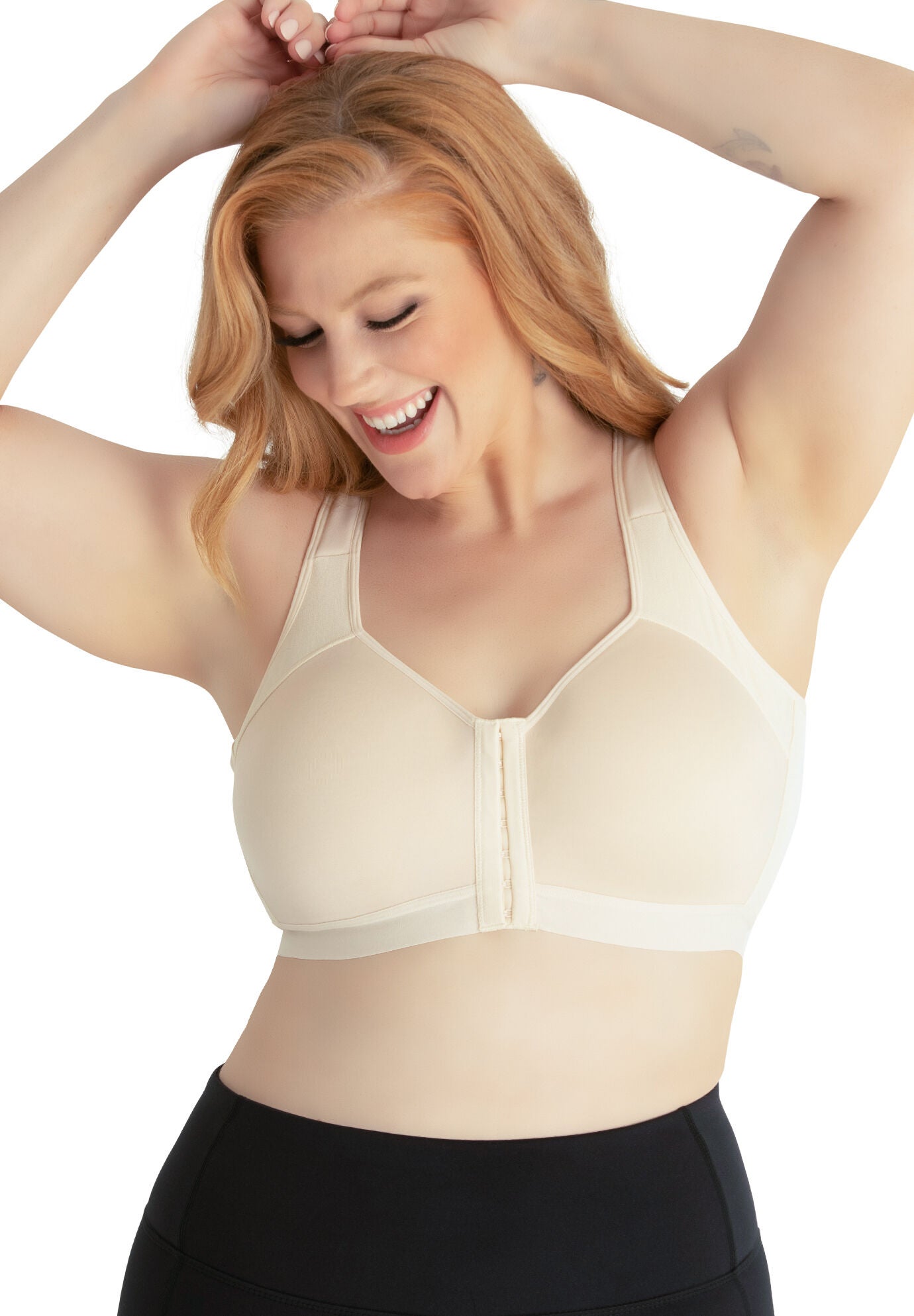 The Lillian - Back Smoothing Seamless Support Bra, WHISPER NUDE, hi-res image number 0
