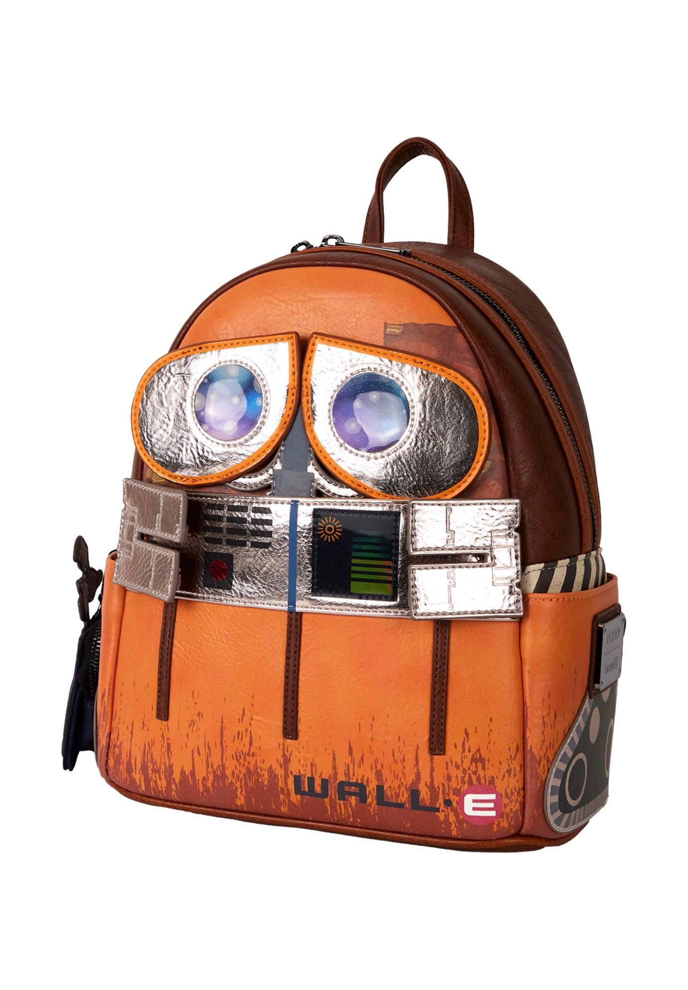 Loungefly x Pixar WALL-E Mini Backpack with Coin Bag Cosplay Lenticular, BLACK, hi-res image number 0