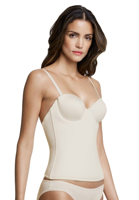 Paige seamless padded longline bra, , alternate image number null