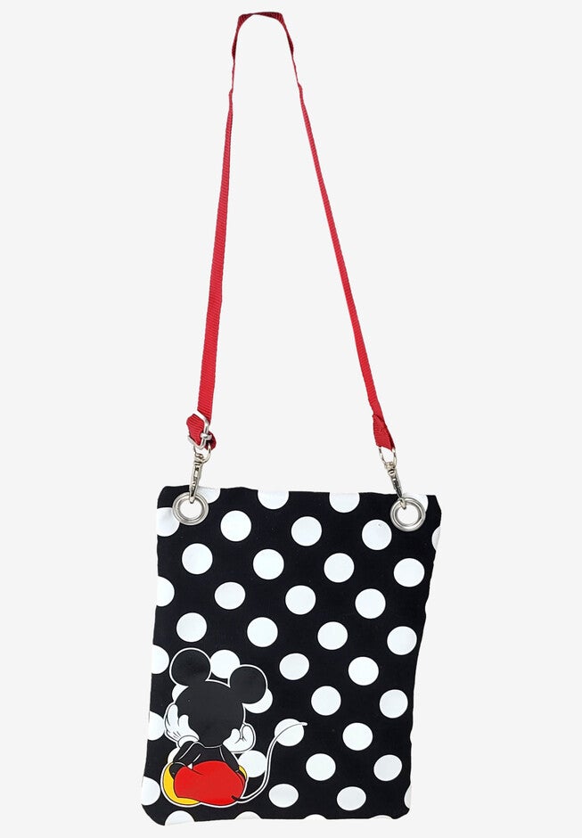 Disney Mickey & Minnie Mouse Passport Bag All-Over Print Travel Crossbody Purse Passport Bag, , alternate image number 3