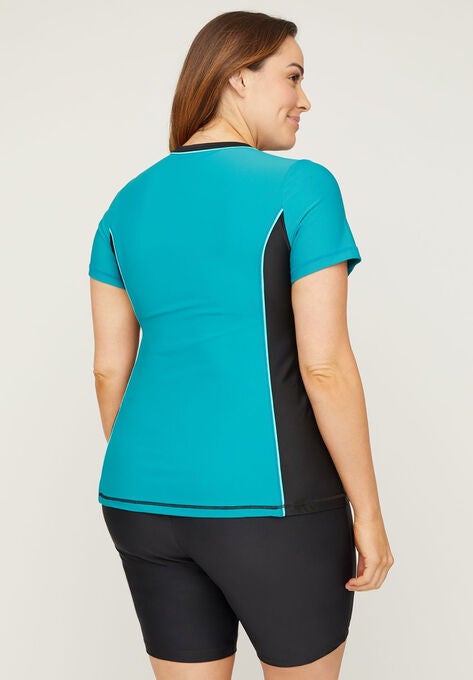 Palm Tree Swim Rashguard Top, , on-hover image number null