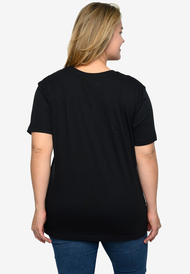 Harry Potter T-Shirt Hogwarts School Crest Rainbow Black, , alternate image number 3