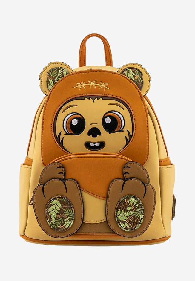 Loungefly X Star Wars Wicket W. Warrick Cosplay Mini Backpack, BROWN, hi-res image number null