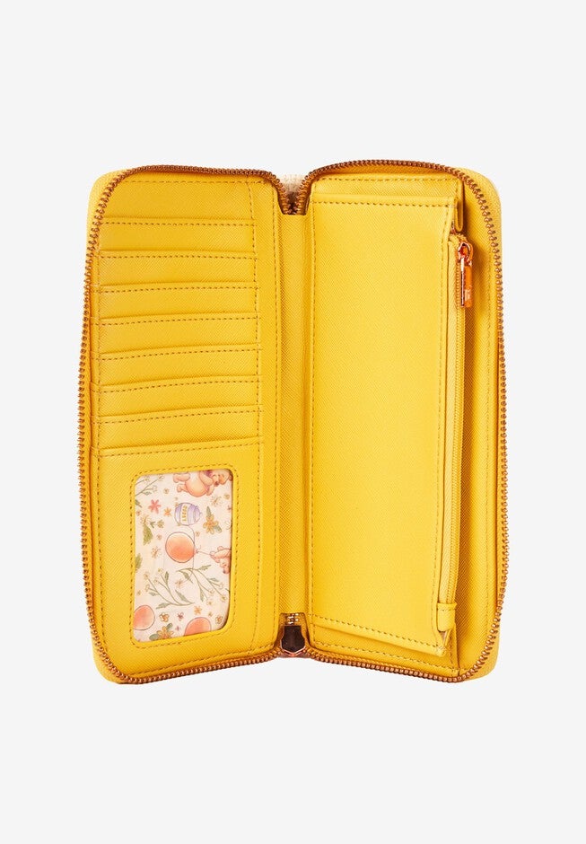 Loungefly x Disney Winnie The Pooh Honey Floral Zip Around Wallet, YELLOW, alternate image number null
