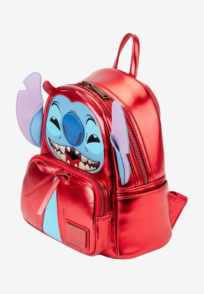 Loungefly X Disney Stitch Devil Cosplay Mini Backpack Handbag Purse Halloween Theme, , alternate image number null