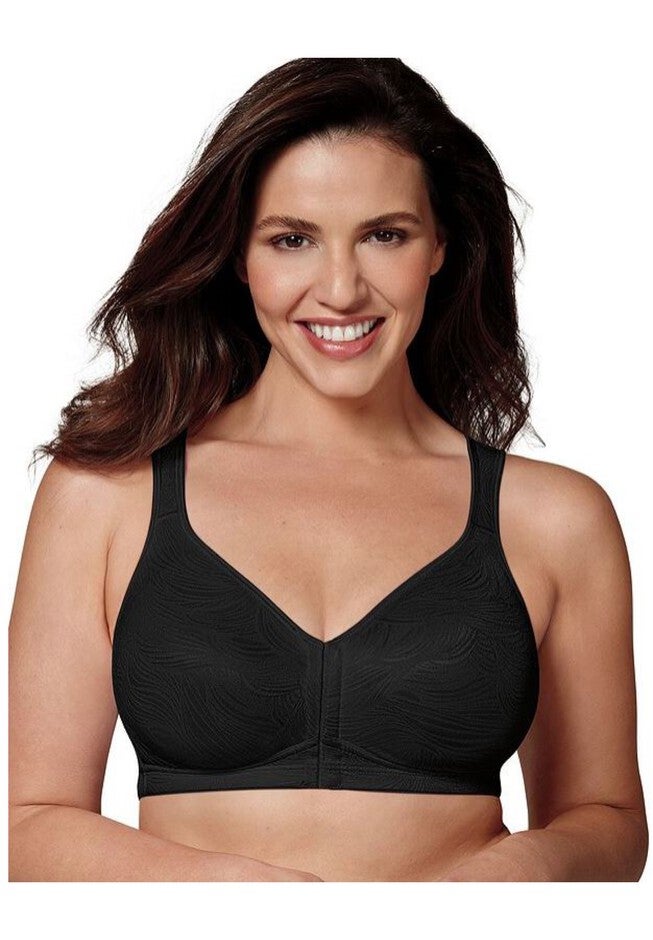 18 Hour Posture Boost Wirefree Bra, BLACK, hi-res image number null
