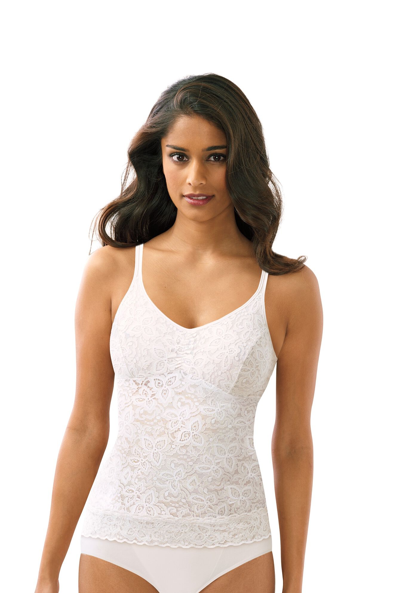 Lace 'N Smooth&reg; Cami , WHITE, hi-res image number 0